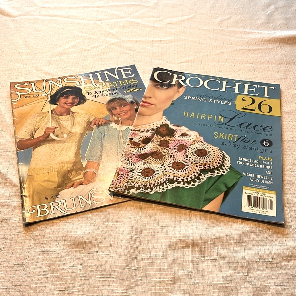 SUNSHINE AND CROCHET BUNDLE OF TWO MAGAZINES